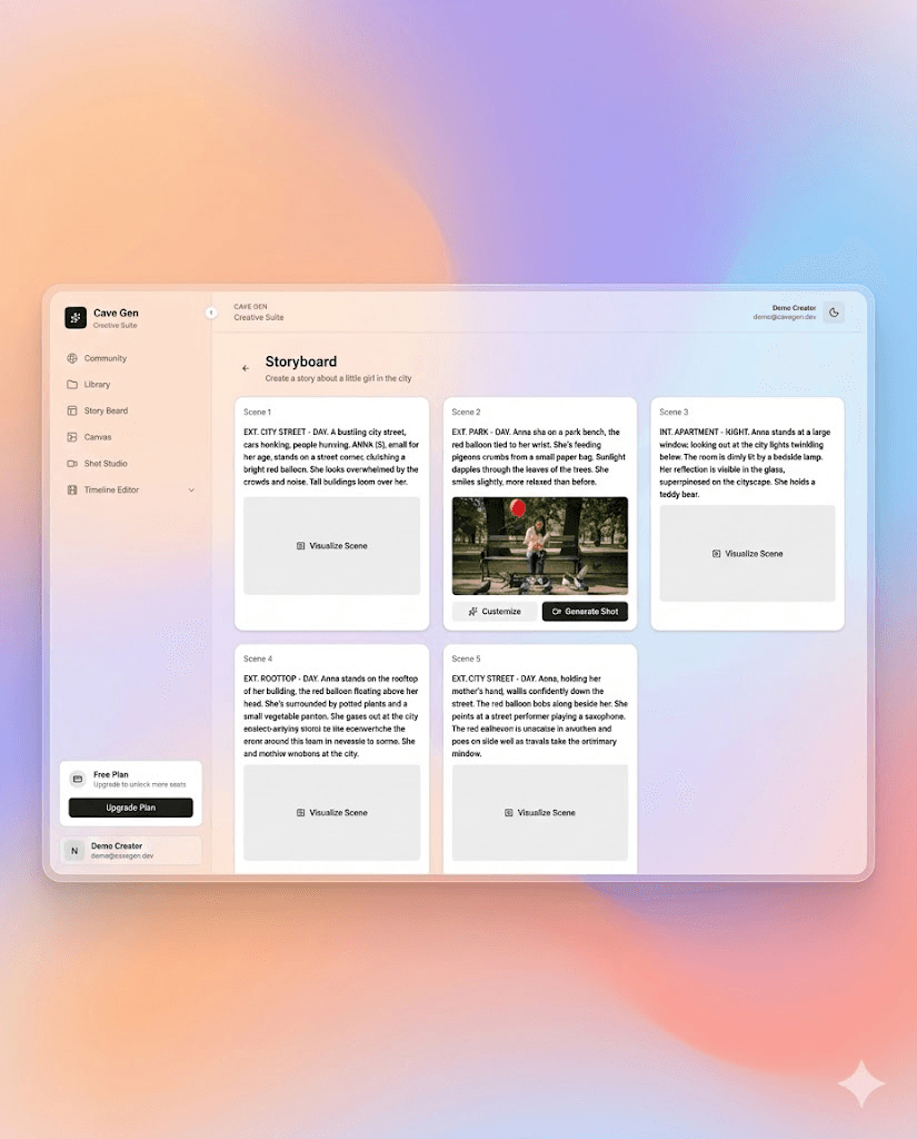 Visual Design & Storyboarding